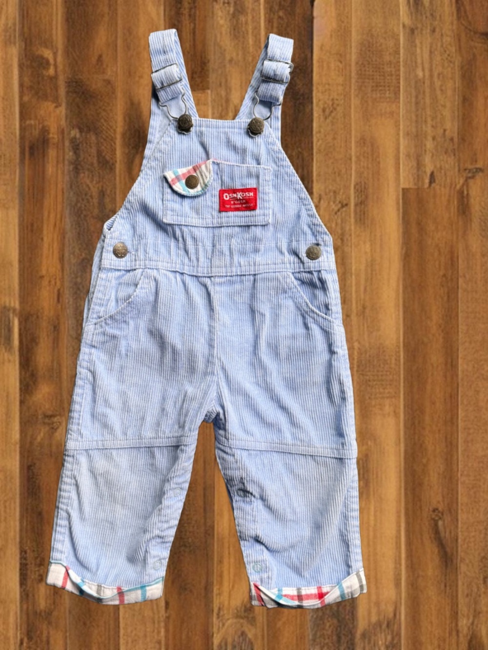 Vintage OshKosh B'Gosh Corduroy Overalls 18M Made in USA